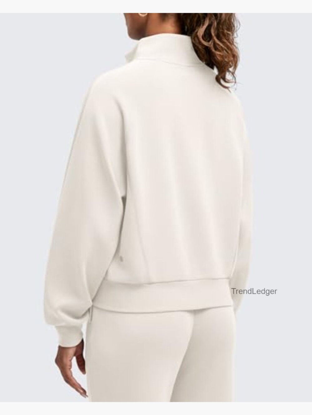 Zip Up Mock Neck Jacket with Pockets Soft Modal Stretch - Picture 3 of 7